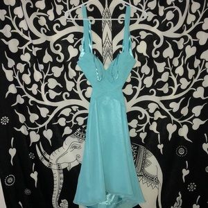 Blue homecoming dress